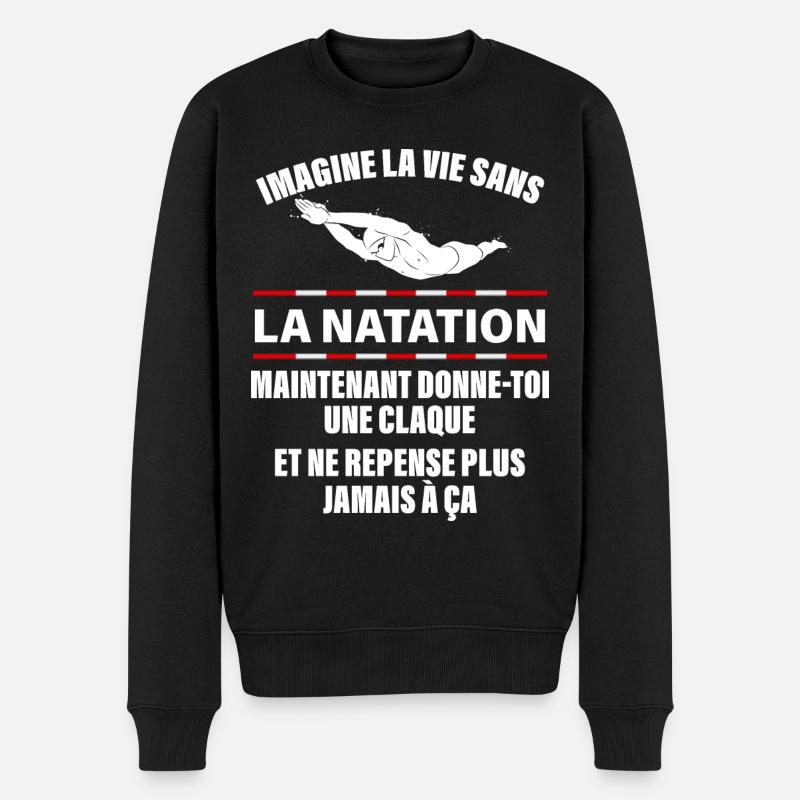 Natation - Pull Premium bio Homme - noir
