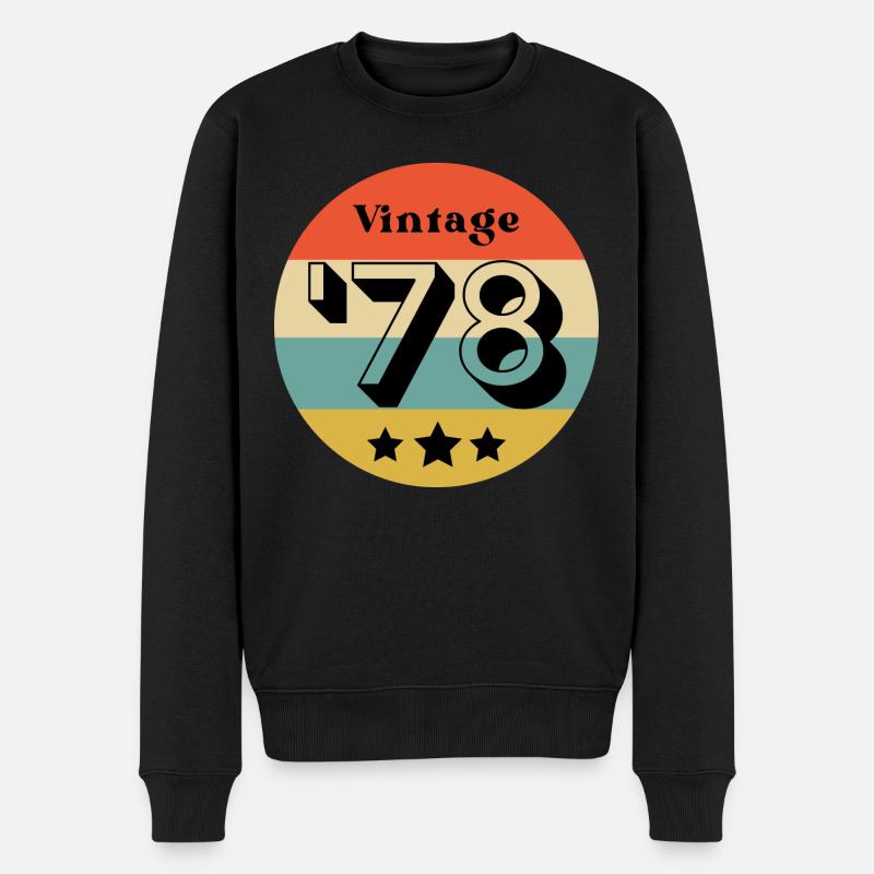 millésime 1978 - Pull Premium bio Homme - noir