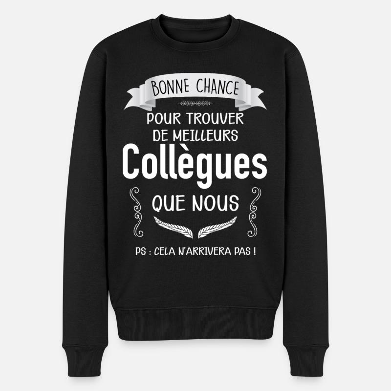 Collegue départ bonne chance - Pull Premium bio Homme - noir