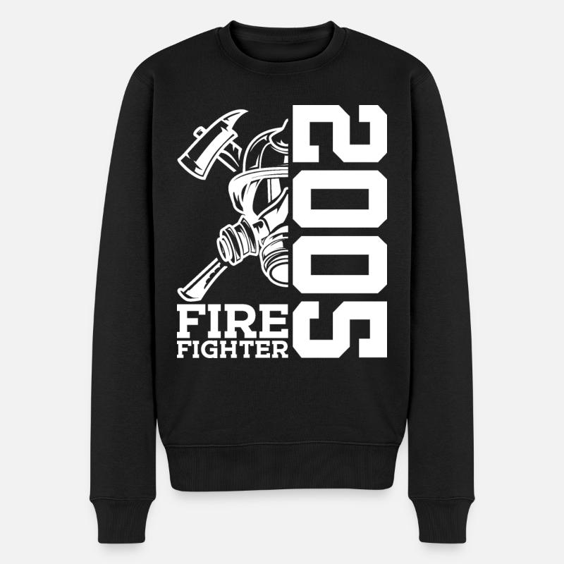 21. GEBURTSTAG FEUERWEHR 2005 FEUERWEHRMANN - Männer Premium Bio Pullover - Schwarz
