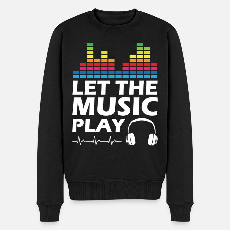Laissez jouer la musique - Pull Premium bio Homme - noir