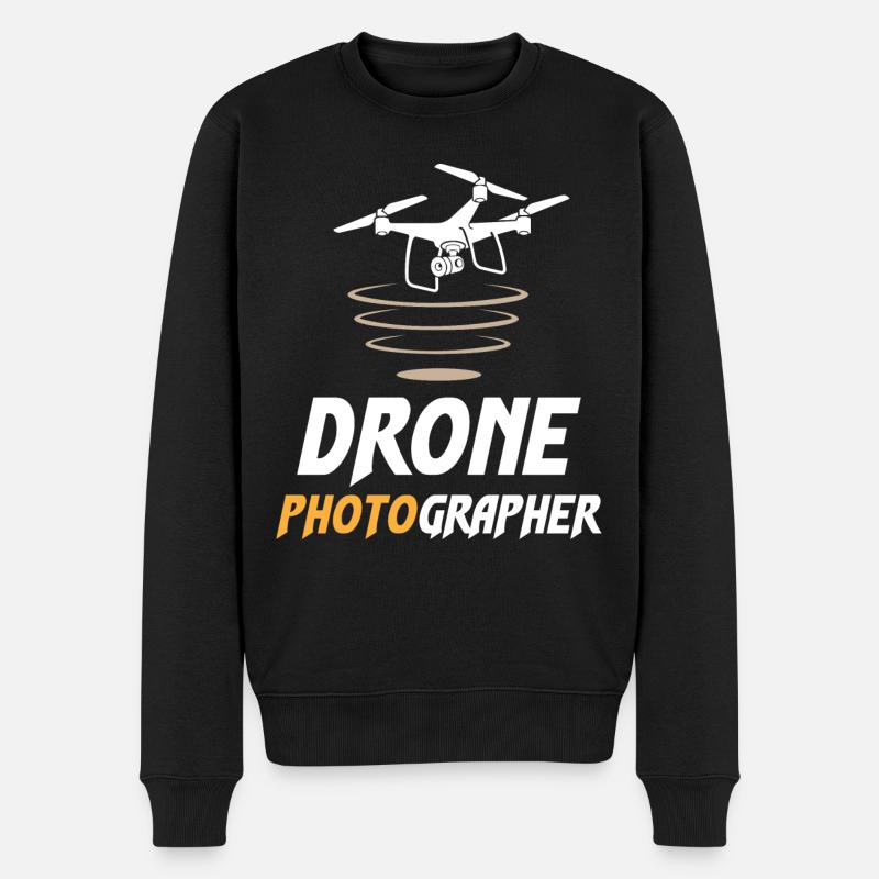 Drone Photographer - Männer Premium Bio Pullover - Schwarz