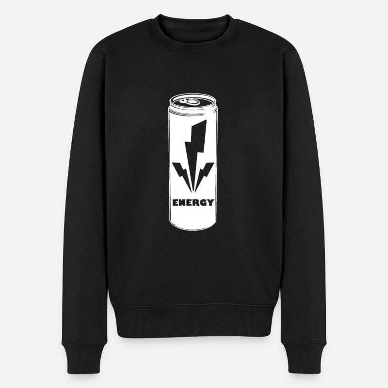 Energy Drink - Männer Premium Bio Pullover - Schwarz