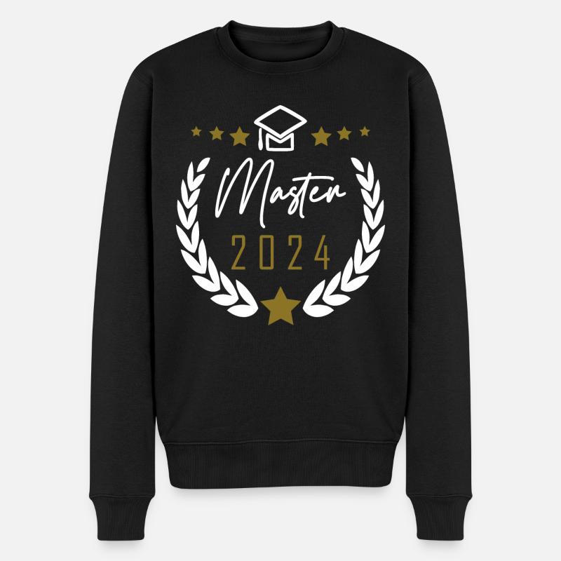 Master 2024 - Männer Premium Bio Pullover - Schwarz