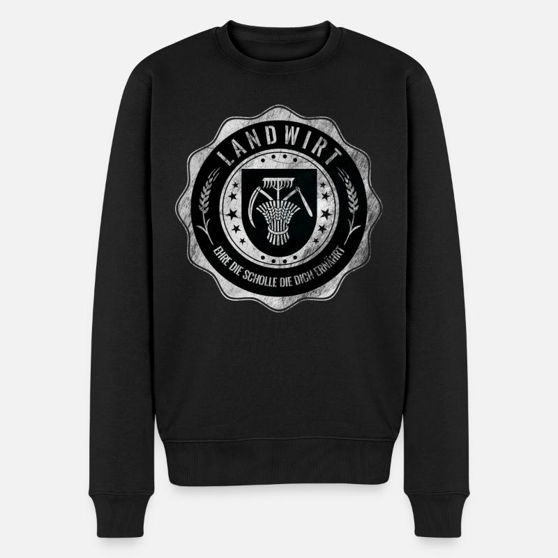 Fermier, Guilde, Armoiries - Pull Premium bio Homme - noir
