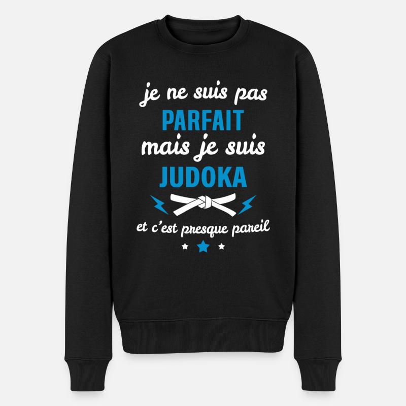 Pas parfait mais judoka - Pull Premium bio Homme - noir