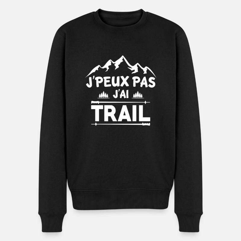 J'peux pas j'ai trail - Pull Premium bio Homme - noir