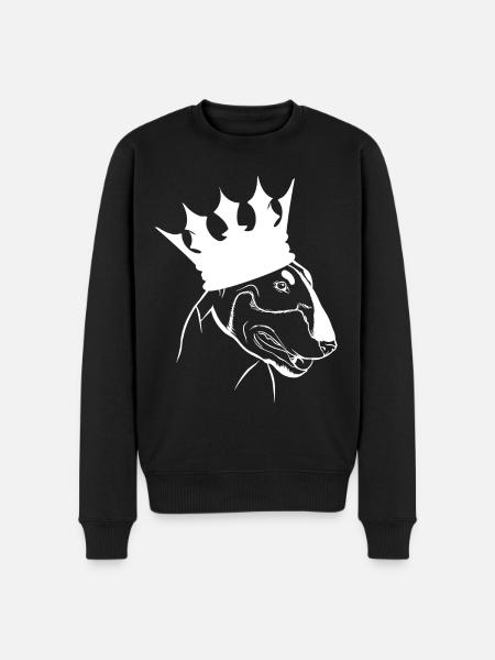 BULL TERRIER BULL TERRIER - Premium økologisk genser for menn - svart