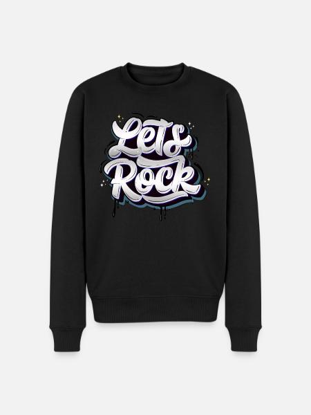 Let's Rock - Men's Premium Organic Jumper - black