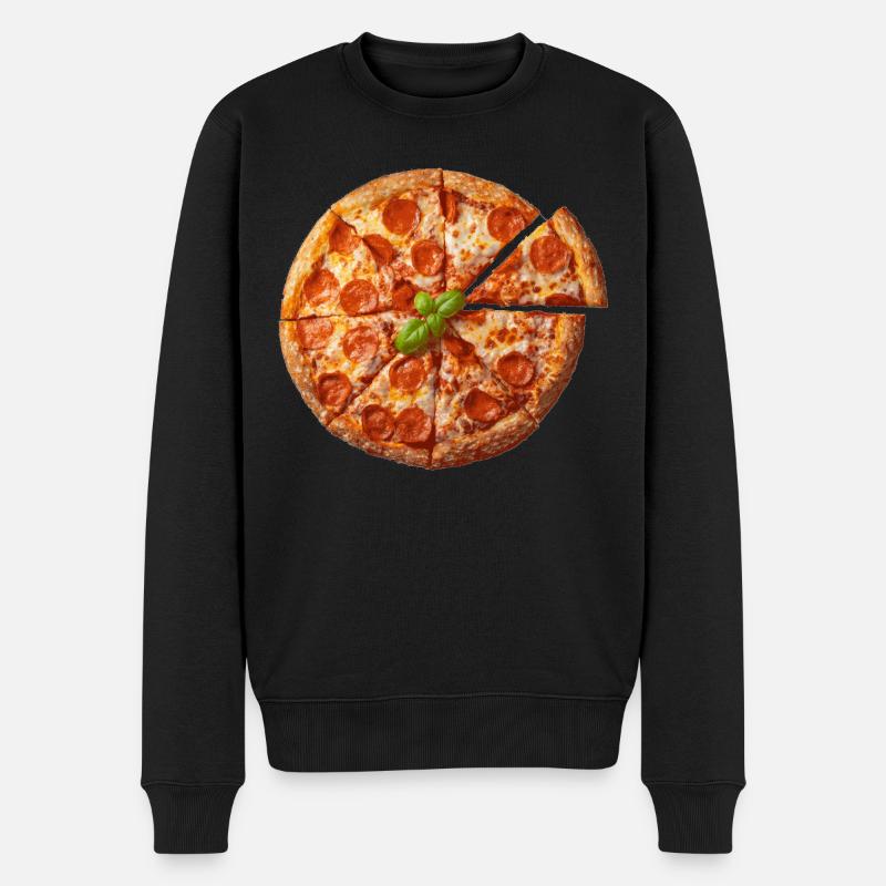 Simplement pizza - Pull Premium bio Homme - noir