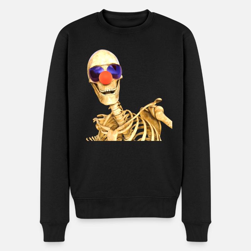 Tod eines Clowns - Männer Premium Bio Pullover - Schwarz