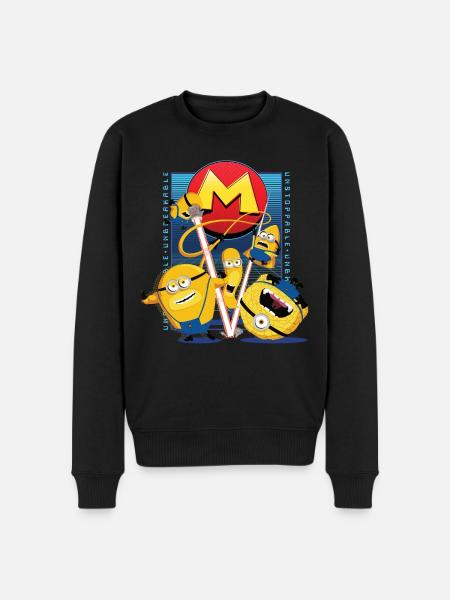 Minions Mega Minions med superkræfter - Økologisk premium-sweatshirt til mænd - sort