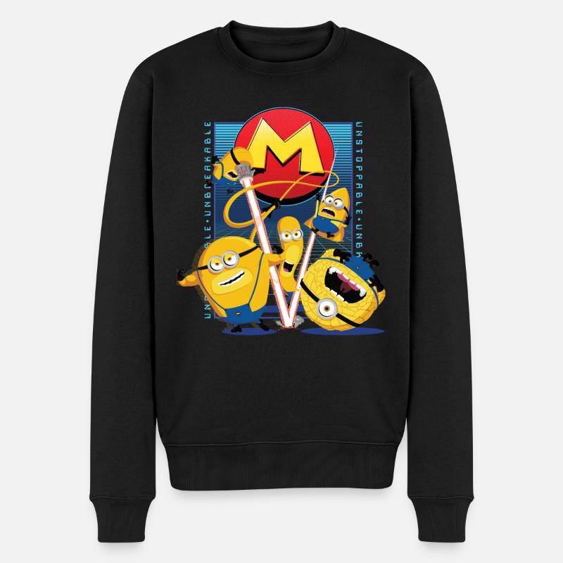 Minions Mega Minions Mit Superkräften - Männer Premium Bio Pullover - Schwarz