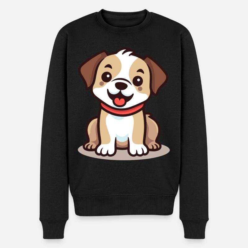 Conception de chien mignon pour les propriétaires de chiens - Pull Premium bio Homme - noir