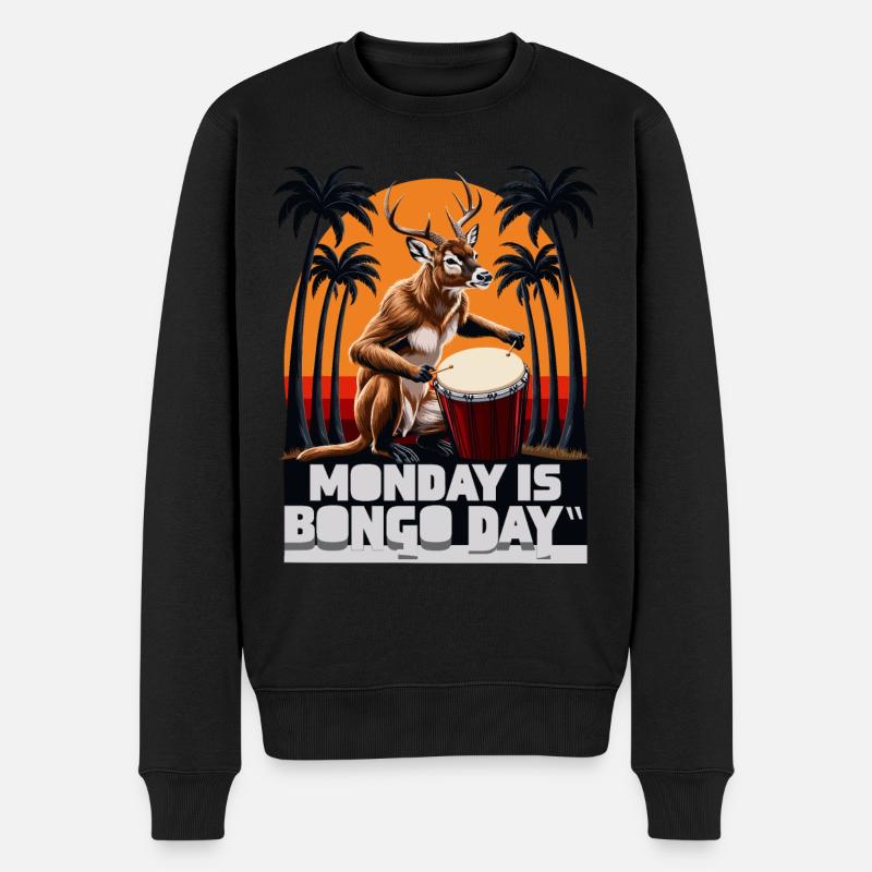 Singe renne - Pull Premium bio Homme - noir