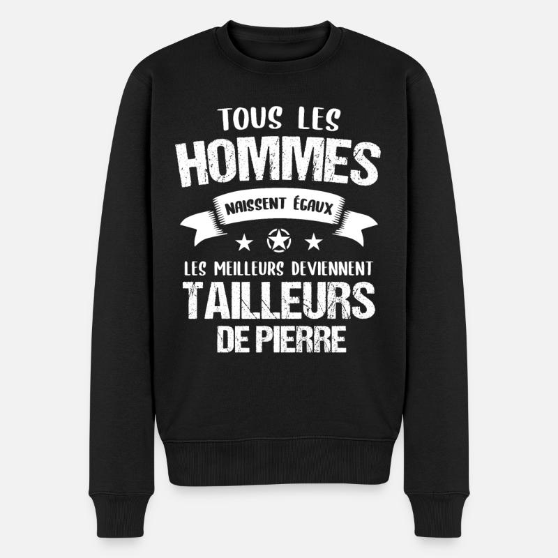 Tailleur de pierre cadeau humour - Pull Premium bio Homme - noir