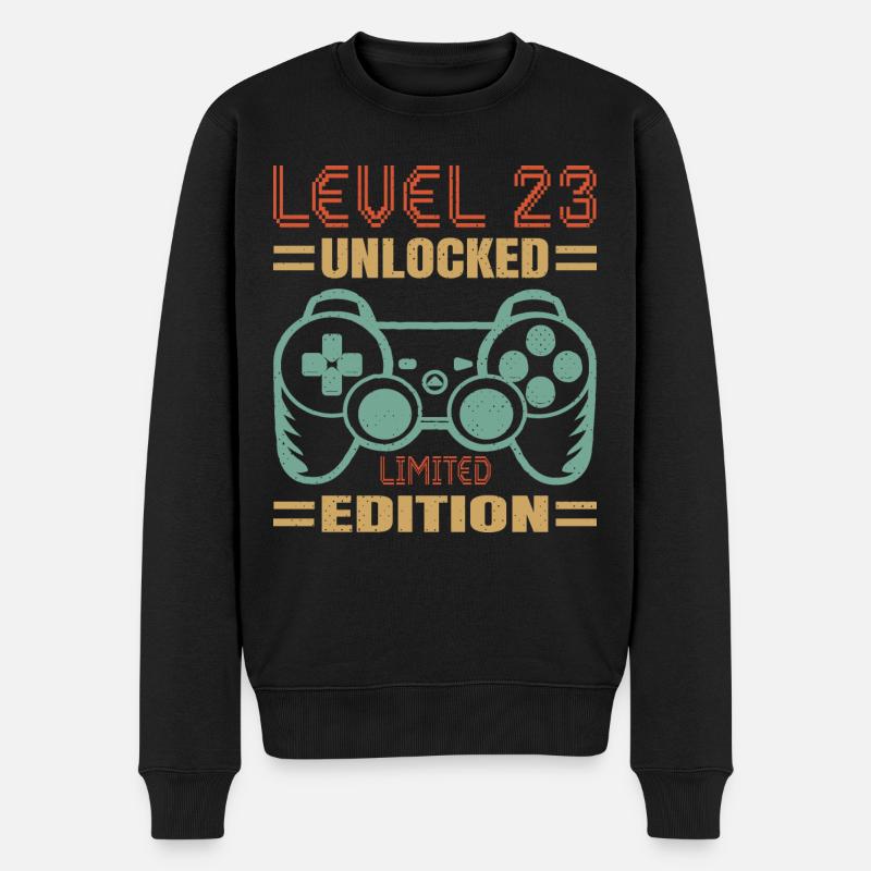 Niveau d’anniversaire 23 débloqué - Pull Premium bio Homme - noir