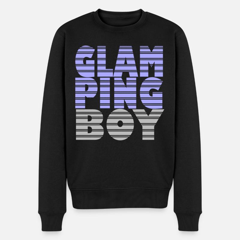 Glamping Boy - Männer Premium Bio Pullover - Schwarz
