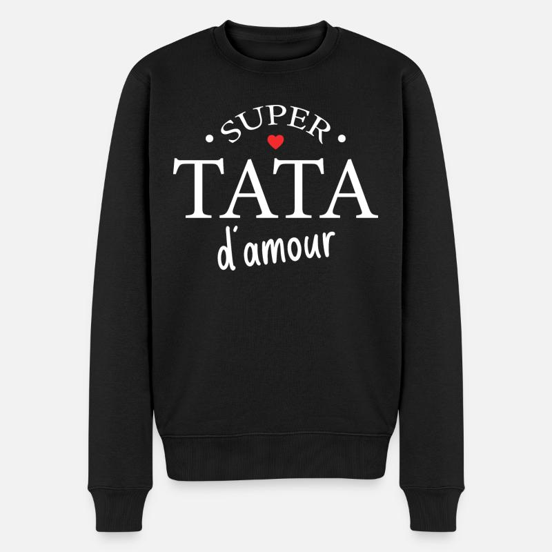 Super Tata D'amour - Pull Premium bio Homme - noir