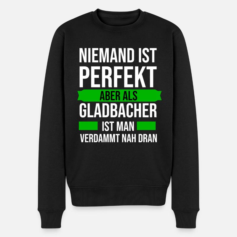Mönchengladbach Gladbacher - Männer Premium Bio Pullover - Schwarz