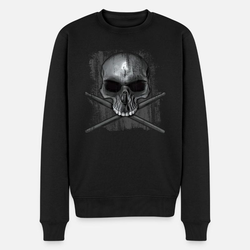 Batteur Skull - Pull Premium bio Homme - noir