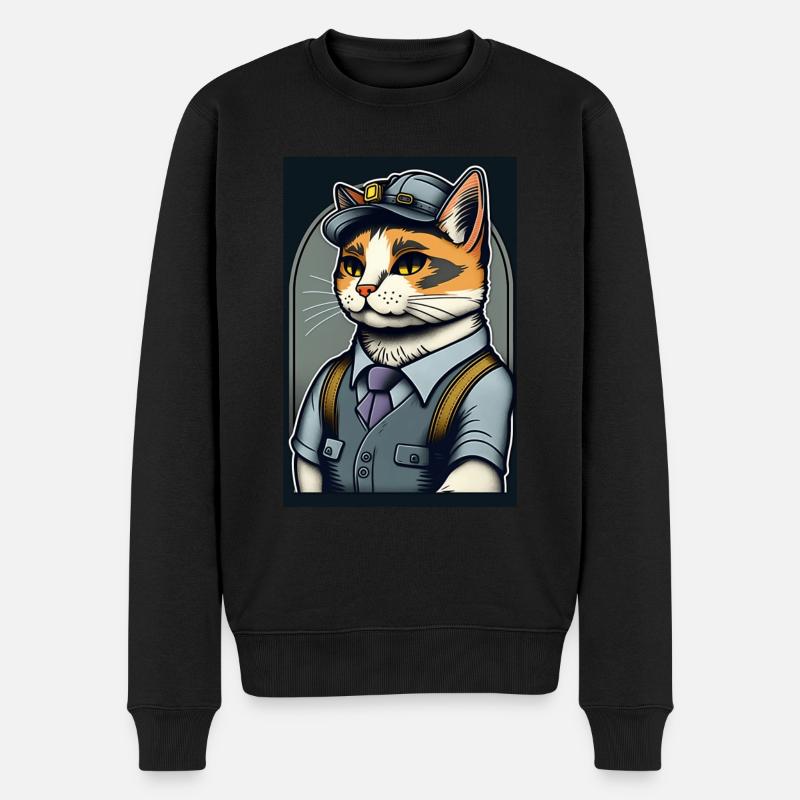 Commis aux chats - Pull Premium bio Homme - noir