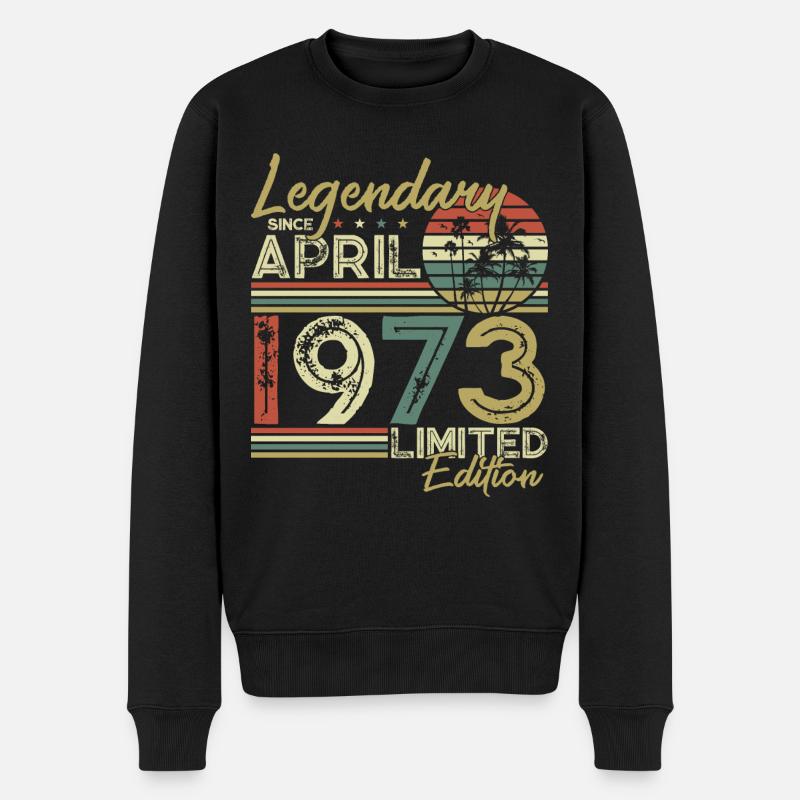 Légendaire depuis avril 1973 - Pull Premium bio Homme - noir