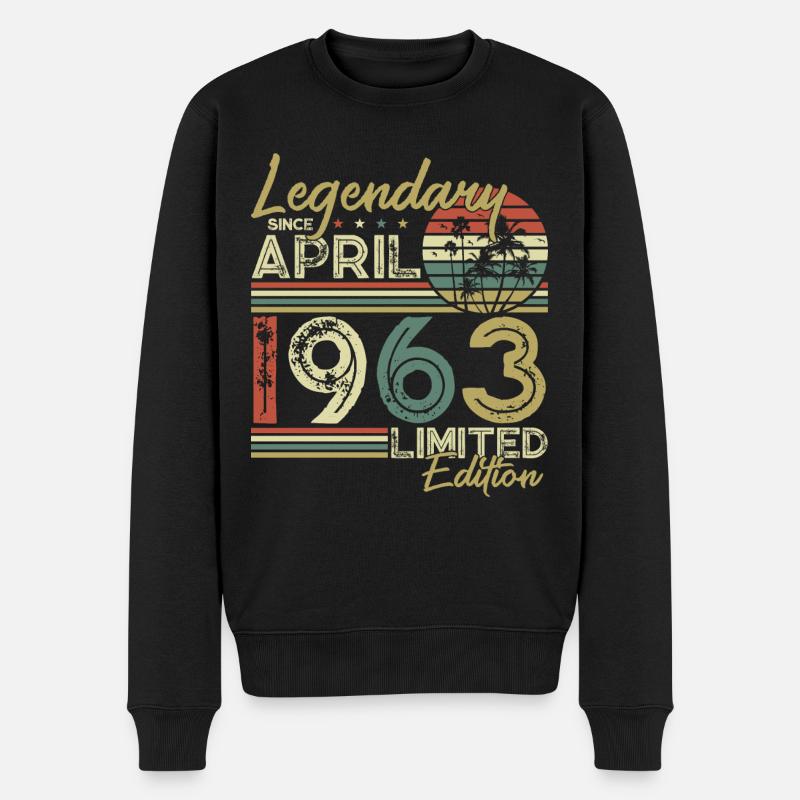 Légendaire depuis avril 1963 - Pull Premium bio Homme - noir
