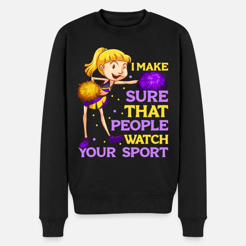 Cheerleading Team Cheerleader Entraîneur - Pull Premium bio Homme - noir