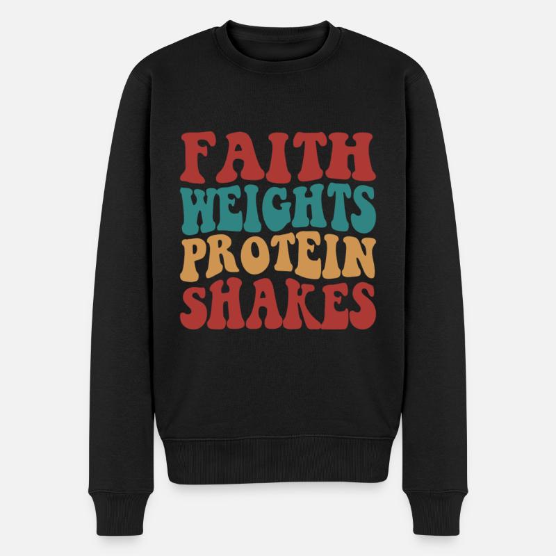 Faith Weights Shakes protéinés - Pull Premium bio Homme - noir