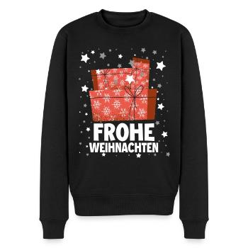 Frohe Weinachten Geschenke - Männer Premium Bio Pullover - Schwarz - Vorne - Nico (187cm)