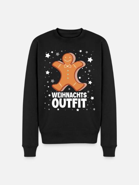 Weihnachts Outfit - Männer Premium Bio Pullover - Schwarz