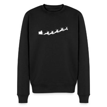 Tenue de Noël Père Noël renne - Pull Premium bio Homme - noir - Devant - Nico (187cm)