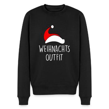 Weihnachts Outfit - Männer Premium Bio Pullover - Schwarz - Vorne - Nico (187cm)