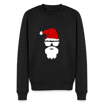 Père Noël - Pull Premium bio Homme - noir - Devant - Nico (187cm)