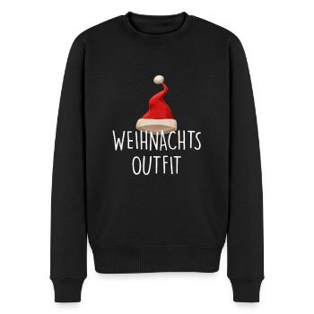 Weihnachts Outfit - Männer Premium Bio Pullover - Schwarz - Vorne - Nico (187cm)