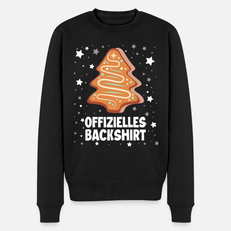 Backen - Männer Premium Bio Pullover - Schwarz