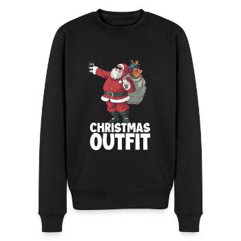 Tenue de Noël - Pull Premium bio Homme - noir - Devant - Nico (187cm)