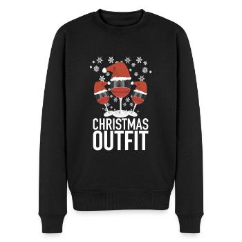 Tenue de Noël - Pull Premium bio Homme - noir - Devant - Nico (187cm)