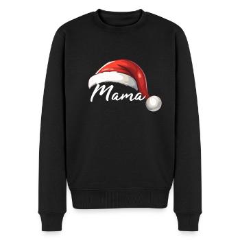 Mama Elf - Männer Premium Bio Pullover - Schwarz - Vorne - Nico (187cm)