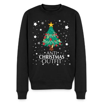 Anti Christmas Outfit - Männer Premium Bio Pullover - Schwarz - Vorne - Nico (187cm)