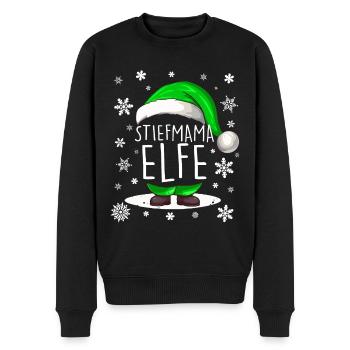 Stiefmama Elf - Männer Premium Bio Pullover - Schwarz - Vorne - Nico (187cm)