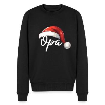 Opa Elf - Männer Premium Bio Pullover - Schwarz - Vorne - Nico (187cm)