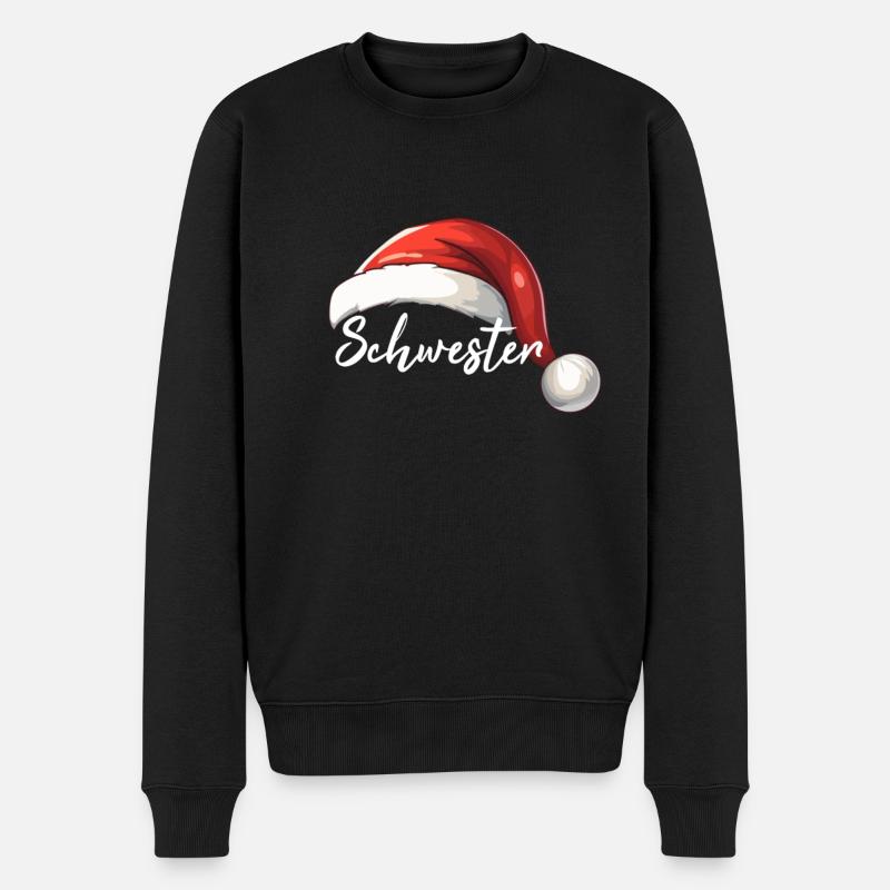Schwester Elf - Männer Premium Bio Pullover - Schwarz