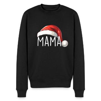 Mama Elf - Männer Premium Bio Pullover - Schwarz - Vorne - Nico (187cm)