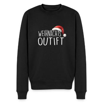 Weihnachtsoutfit - Männer Premium Bio Pullover - Schwarz - Vorne - Nico (187cm)