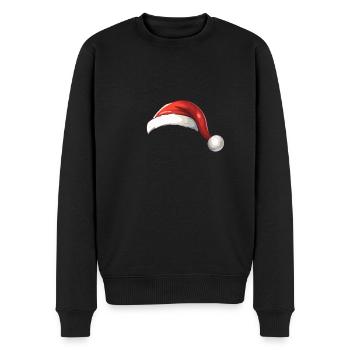 Chapeau de Père Noël - Pull Premium bio Homme - noir - Devant - Nico (187cm)