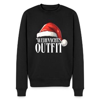 Weihnachtsoutfit - Männer Premium Bio Pullover - Schwarz - Vorne - Nico (187cm)