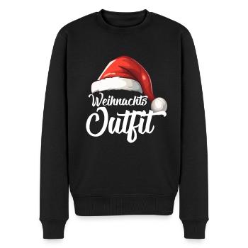 Weihnachtsoutfit - Männer Premium Bio Pullover - Schwarz - Vorne - Nico (187cm)