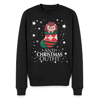 Anti Noël - Pull Premium bio Homme - noir - Devant - Nico (187cm)
